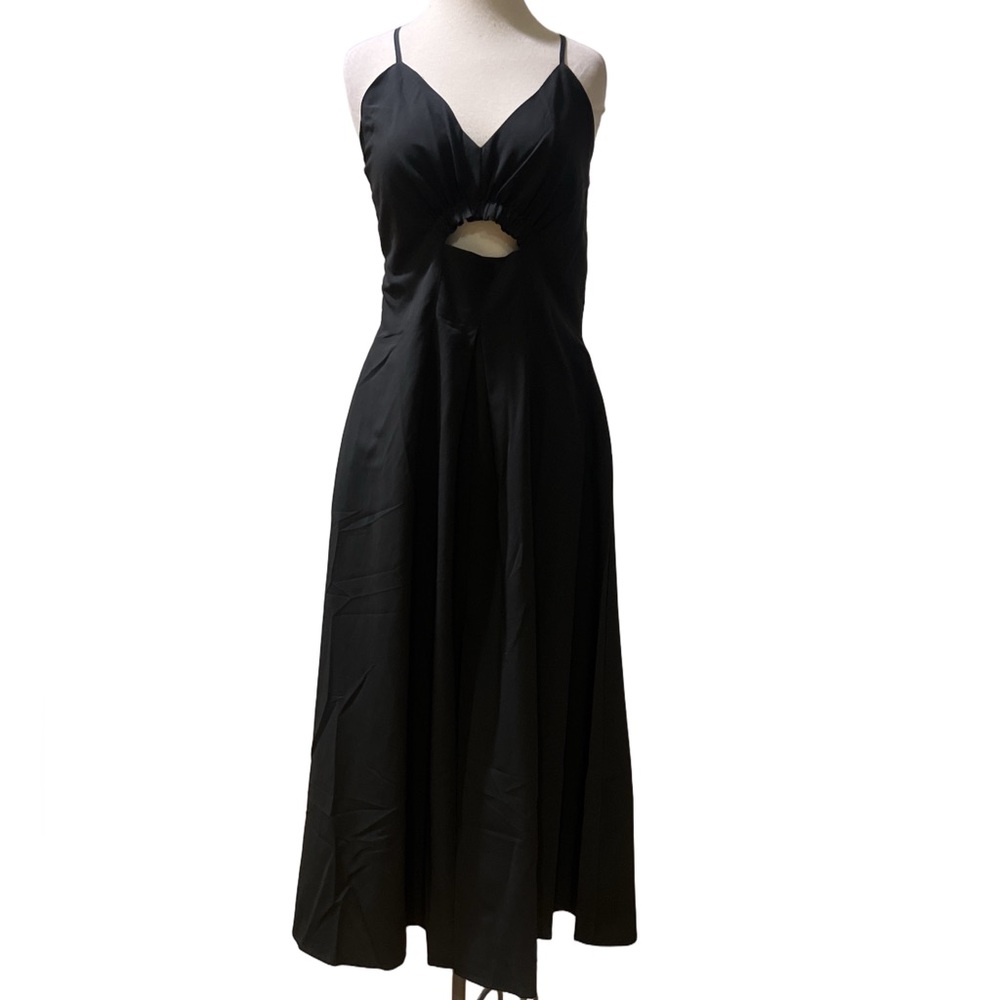 BTFBM Black strappy Maxi Dress with cutout-NWT - Picture 4 of 8